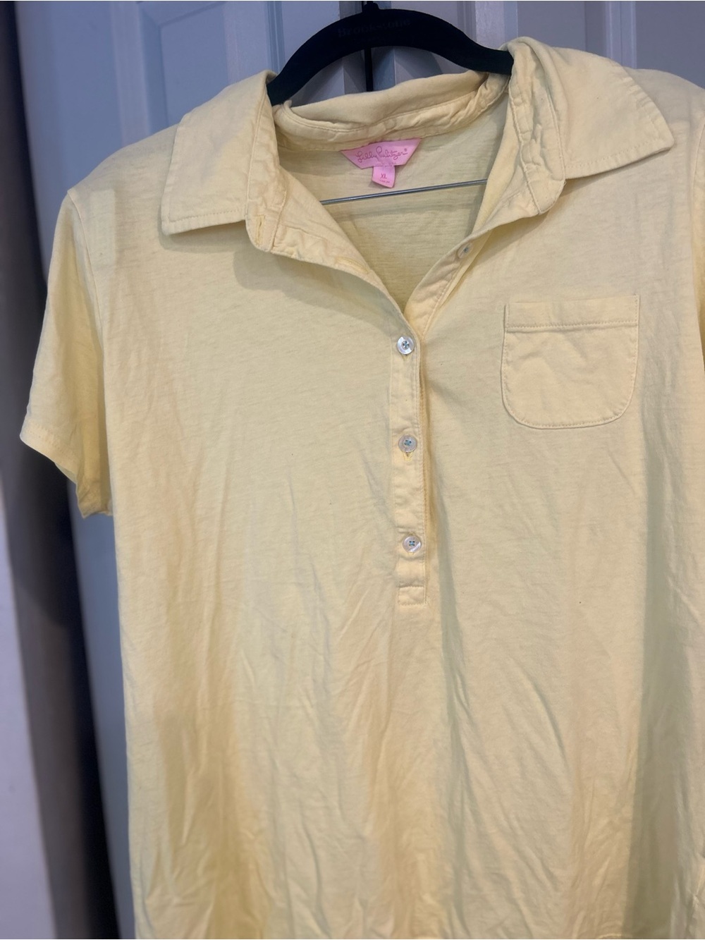 Lilly Pulitzer Pale Yellow Polo shirt